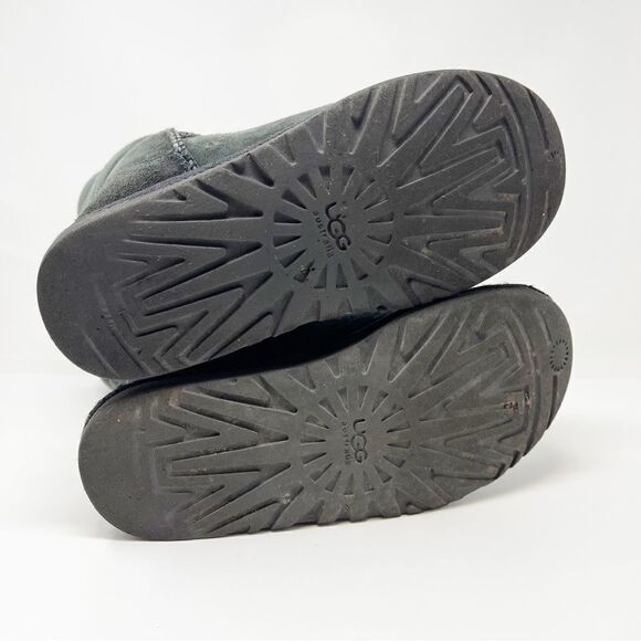 UGG Ugg Australia Classic Suede Black Tall Winter Boot Boots Women’s Size 6 - Picture 10 of 12